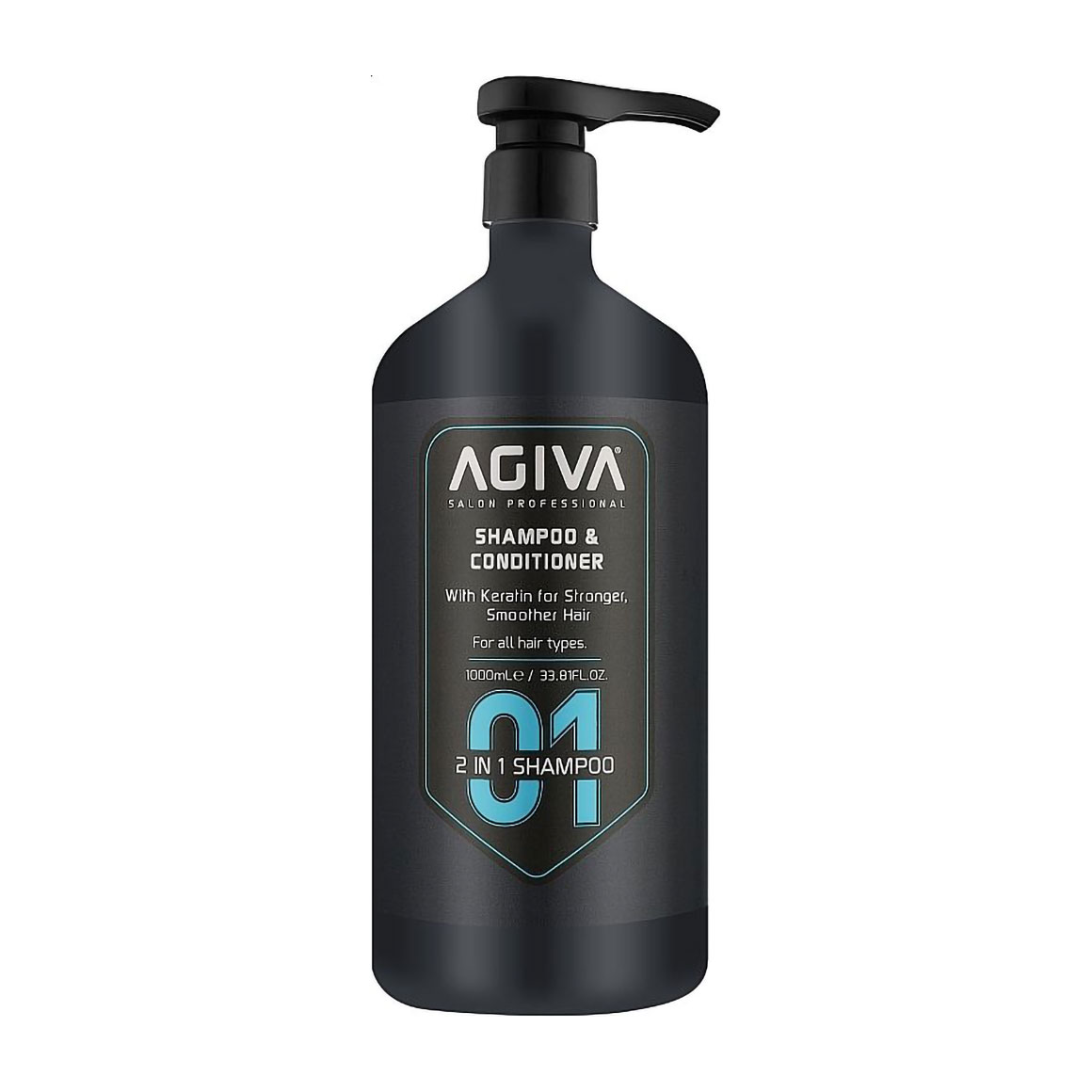 Чоловічий шампунь-кондиціонер для волосся Agiva Shampoo &amp; Conditioner, 1 л